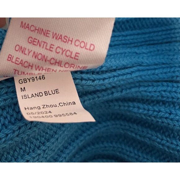 Design History Girls NWT Full Zip Blue Mock-Neck Crop Sweater Size XL - Picture 6 of 8